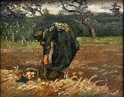 Vincent Van Gogh Peasant Woman Digging Up Potatoes painting